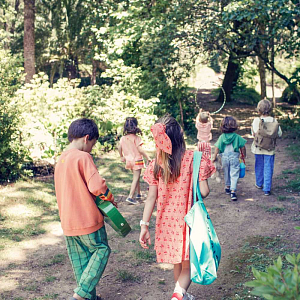 Платье Piupiuchick "Collar Cherries", коралловая вишня